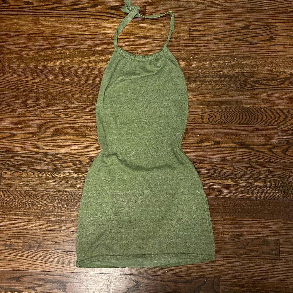 Green Tea Backless Dress 🍵